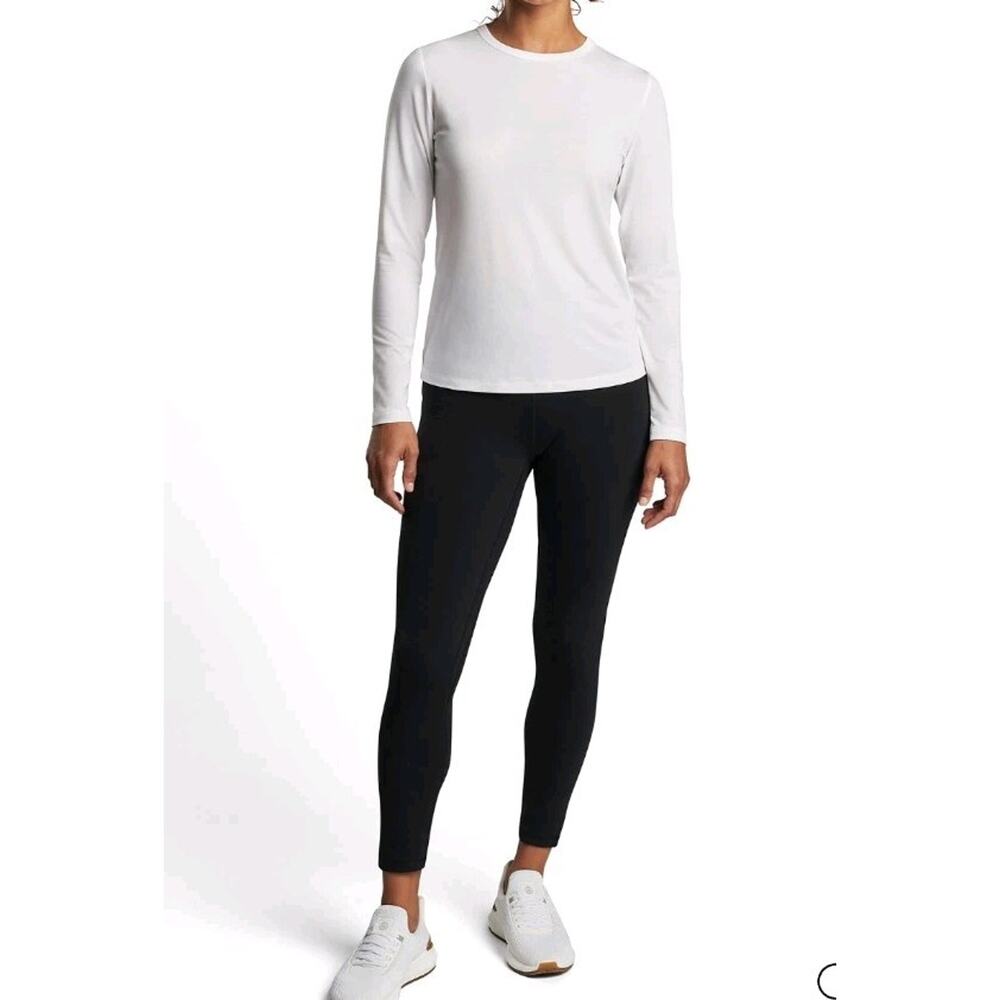 Peter Millar Vinyasa Womens Performance White Long Sleeve Size Medium